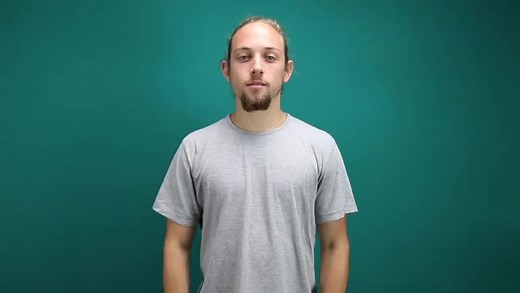 Watch how to sign 'glad' in American Sign Language.