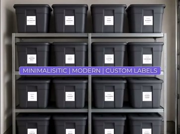 Personalized Minimalist Labels: Custom Organization Stickers for Totes, Storage Bins, & Craft Bins - Etsy