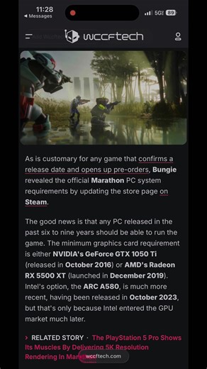 Bungie Reveals “Marathon” PC System Requirements
