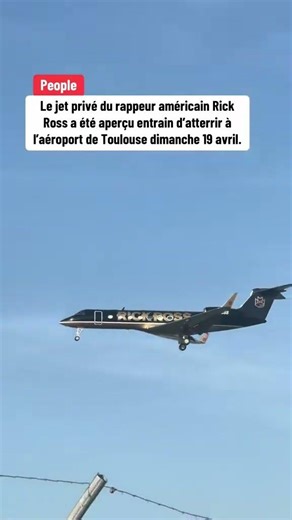 Toulouse: le jet privé du rappeur Rick Rosse se pose à l'aéroport de Toulouse