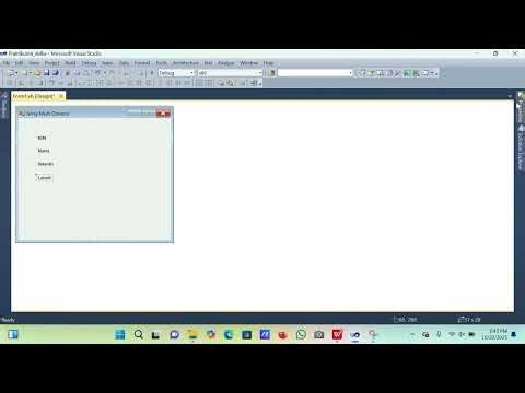 PRAKTIKUM 4 : ARRAY MULTIDIMENSI"PROYEK PERANGKAT LUNAK"