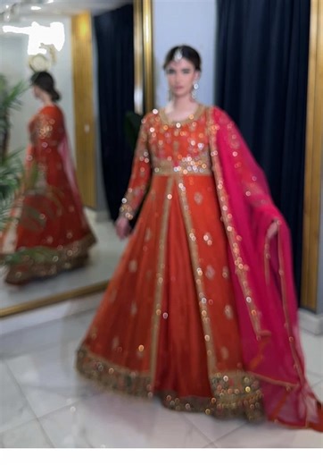 Stunning Multi-Colored Maxi Dress for Mehndi Celebrations