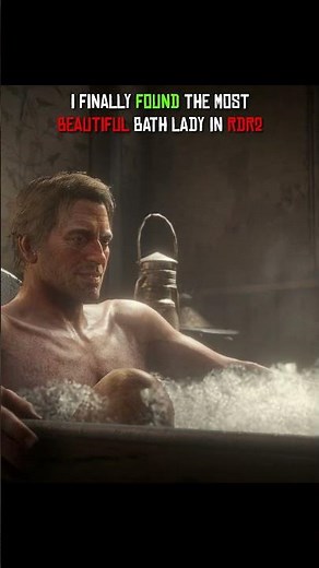 I finally found the most beautiful bath lady in RDR2