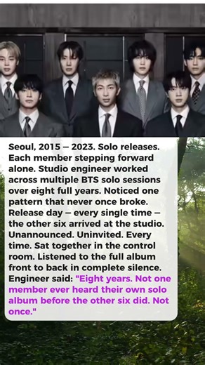 All 7 Members Listened to Each Solo Album Together Before the World Did