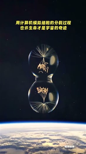 用计算机模拟细胞分裂的过程 #生命 #微观世界