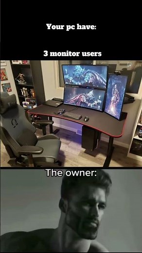 How many monitors do you use? #pc #pcgames #gamingpc #monitor