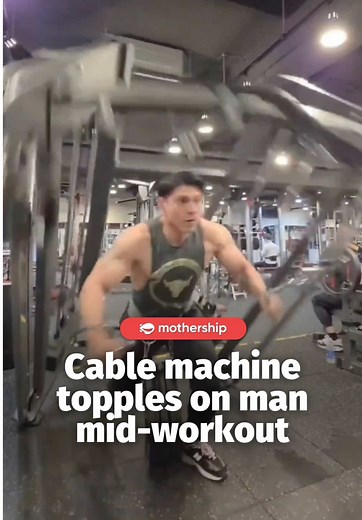 The man had reportedly sustained minor injuries. The incident has since sparked debate online, with some criticising the gym for not securing the machine properly, while others questioned whether the equipment was being used correctly. #mothershipabroad #fyp #gym