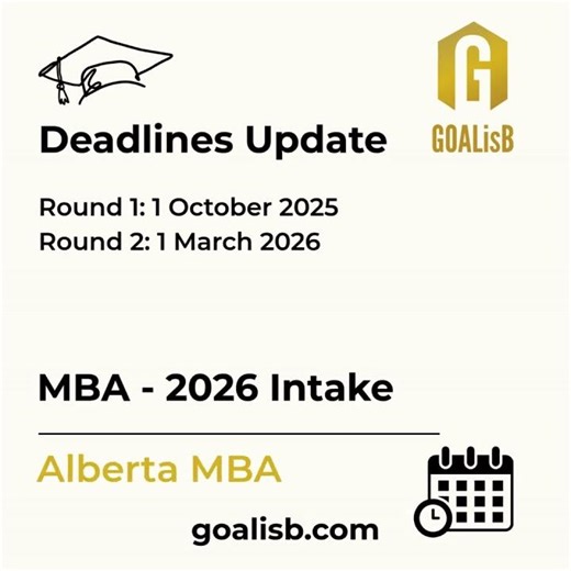 Alberta MBA Admission Deadline 📅