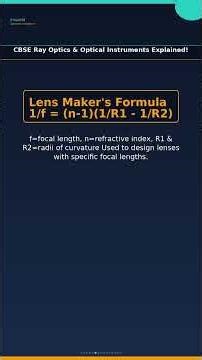 CBSE Ray Optics & Optical Instruments Explained! | Physics