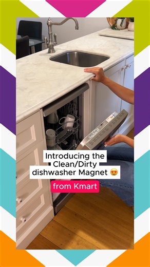 Our $3 dishwasher magnet takes the guesswork out of putting the dishes away 👏 | Kmart Australia