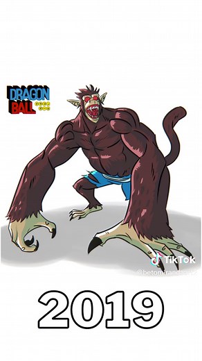 Annually, I remake this art of the Oozaru from Dragon Ball to see my evolution as an artist, and I have to admit that the feeling of being able to see this is excellent! 🔁 ❤ to support! #Oozaru #dragonball #Goku #Songoku #KidGoku #fanart #digitalart
