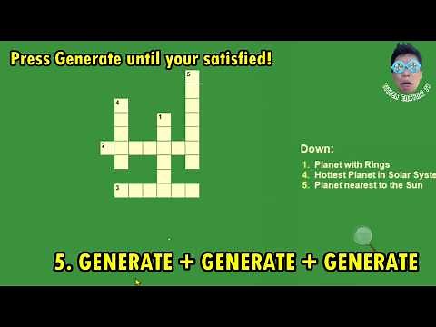 DEPED OER Crossword Puzzle Maker in 2 Minutes - 100% Free & Offline