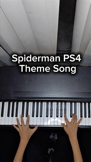 Spiderman PS4 Theme Song #video #piano #spiderman