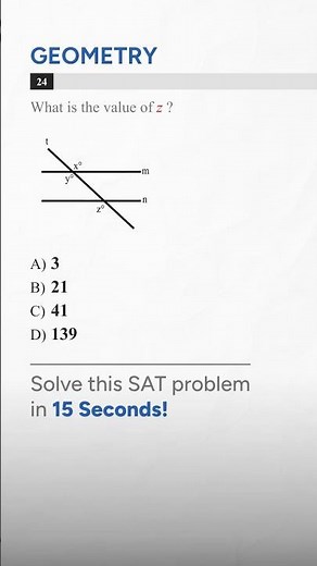 Easier Than You Think SAT Angle Problem Solved!