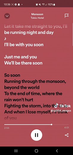 -monsoon- FULL VERSION TOKIO HOTEL #speedsongs #viral #fyp #perte #foryou #monsoon #monsoonvibes #tokiohotel