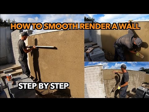 How to smooth plaster exterior wall