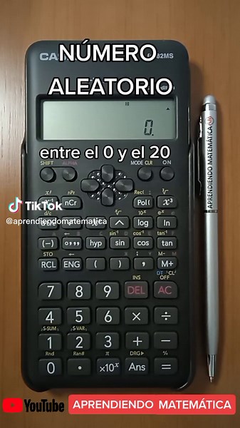 NÚMERO ALEATORIO con la CALCULADORA #aprendiendomatematica #aprendiendoentiktok #casio #calculadora