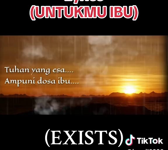Lirik Lagu Untukmu Ibu - Exists