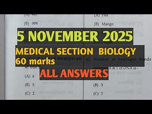 5 November 2025 HP TET MEDICAL BIOLOGY SECTION WITH ALL ANSWERS II BIOBYTES-SURAJ SHARMA