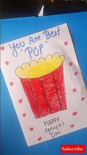 diy father's day card😨😱#shortsfeed #viralshort #fathersday #diy