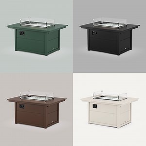 Meet the ✨new✨ Rectangle 34"x46" Fire Pit Table! Our Rectangle 34" X 46" Fire Pit Table is easy to use and requires minimal maintenance. Shop all Fire Pit Tables: https://polywd.co/FirePitTables | POLYWOOD