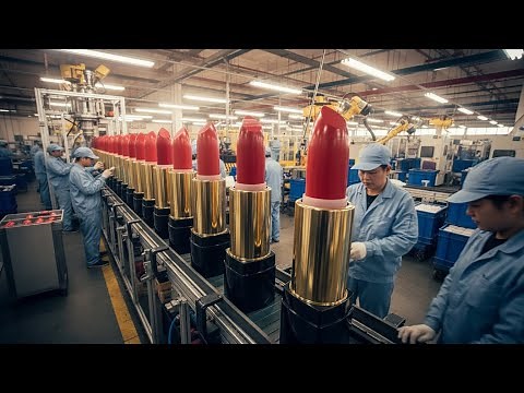 How Lipstick Is Made Inside a Multi-Million Dollar Factory (Full Proces)
