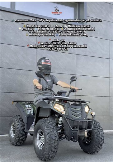 Commander 200cc EEC – ATV për aventura të jashtme!