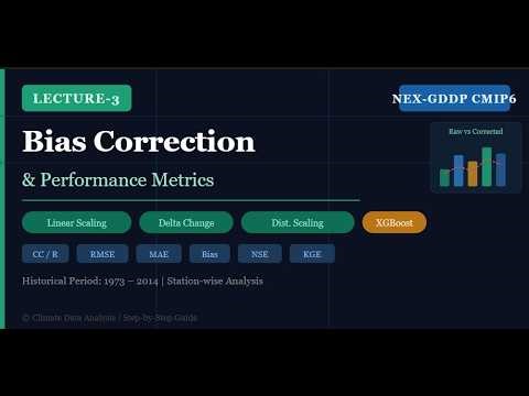 How to Correct Bias in NEX-GDDP CMIP6 Data & Evaluate Model Performance _ Lecture 03 #bias