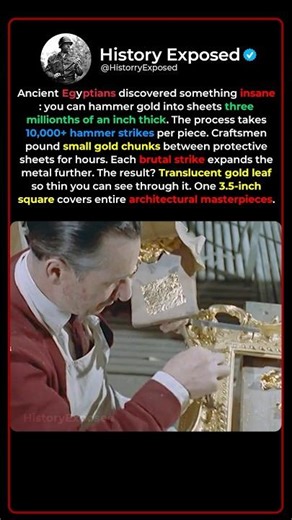 The Ancient Art That Turns Gold Into Paper-thin Magic ✨🔨