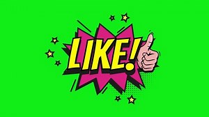 Like Comic Text Animation On Green Stock Footage Video (100% Royalty-free) 3430554409 | Shutterstock