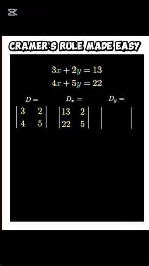 Solving Linear Equations Using Cramer’s Rule | Matrix Method Class 12 Maths