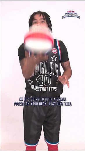 Trotter Tricks 101: How to Throw and Catch Behind Your Head | Harlem Globetrotters