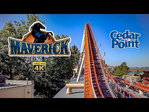 2022 Maverick Roller Coaster Front Row On Ride 4K POV Cedar Point
