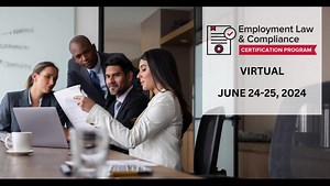 Identify the crucial elements of employment laws, keep your organization in accordance with laws, understand how and when these laws apply to your day-to-day functions and implement legally sound policies and processes during this course: https://bit.ly/3WSl3IN | Human Capital Institute | Facebook