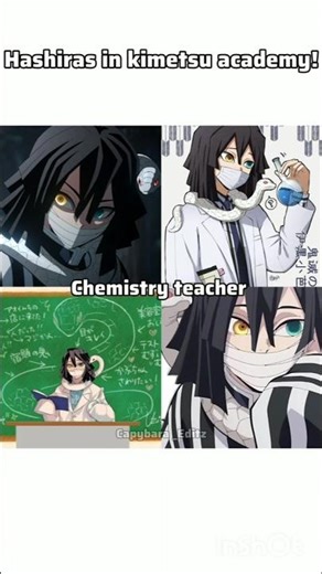 Every hashiras in Kimetsu academy!! (some of them are my own) #shorts #demonslayer