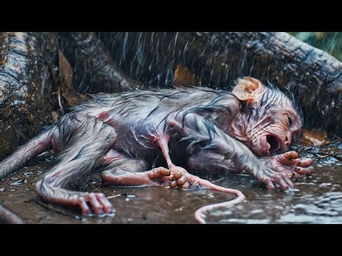 Rain's orphaned monkey when a white rabbit becomes a mother