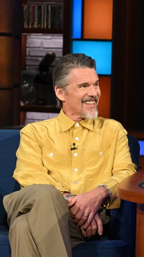 Ethan Hawke rang in the New Year watching the finale of Stranger Things. Some may say it was bitchin'. #Colbert #EthanHawke #StrangerThings Maya Hawke | The Late Show with Stephen Colbert