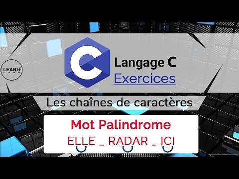 Langage C _ Exercices: Mot Palindrome - الدارجة المغربية