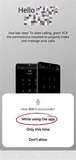 3CX - User Tanıdılması (Android)