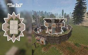 Rust 建筑教学 地板堆叠 多领地柜 2x3