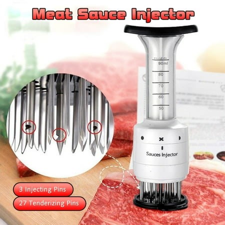 Meat Injector Syringe Meat Tenderizer Tool Marinade Injector Needle Blades - Walmart.ca