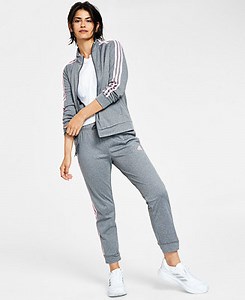 adidas Women's 3-Stripe Tricot Track Jacket & Track Pants - Macy's