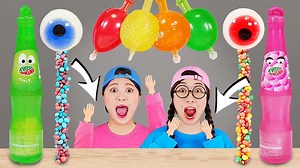 Mukbang ASMR Candy Dessert Race DONA | DONA English