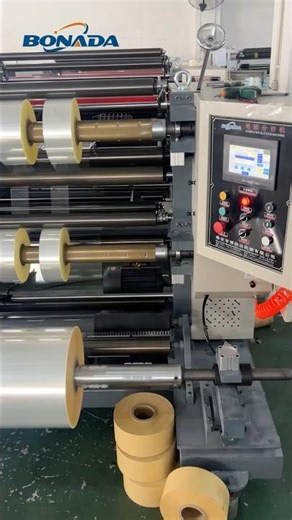 How to slit BOPP film from Jumbo roll to small rolls by use a slitting and rewinding machine