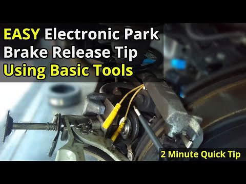 How To Release The Electric Park Brake With NO Special Tools Required!!!