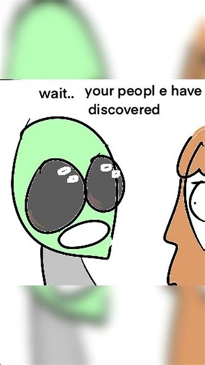 Alien meets a Human #alien #funny #fyp