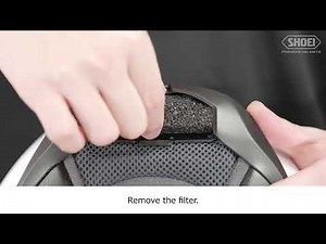 [ SHOEI Official ] How to remove and attach the intercom base covers 2 and the battery space cover 2