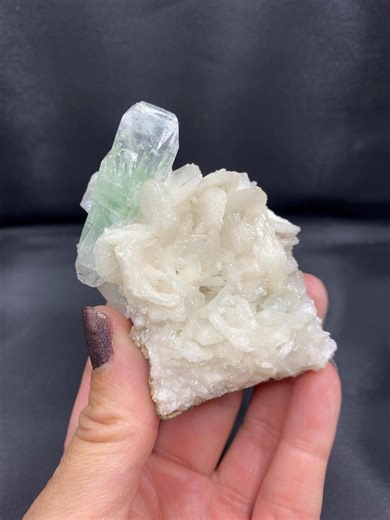 Green Apophyllite on Stilbite - Etsy