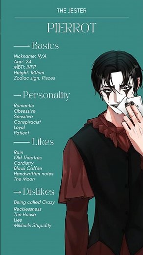 My favourite tragic clown Pierrot ♥️ #digitalart #originacharacter #charactershowcase