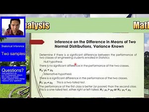 Satistical inference on two means